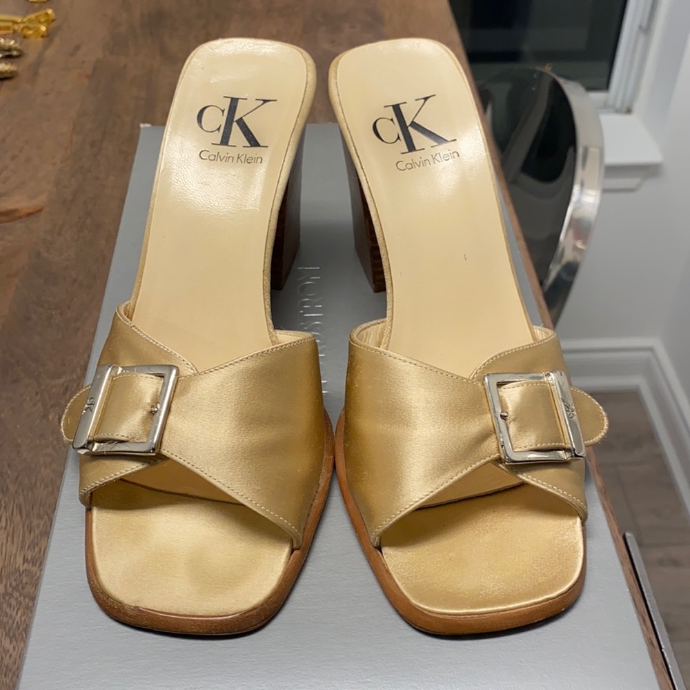 Calvin Klein high heel evening shoes